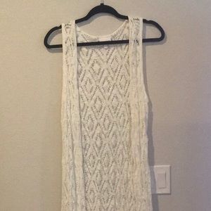 Shyanne long crocheted duster